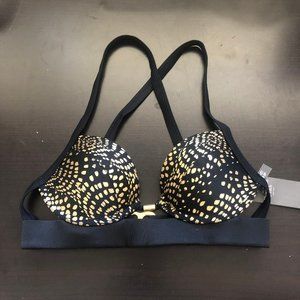 Black and Gold Bikini Top NEW